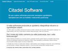 Tablet Screenshot of citadel.rs