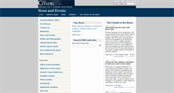 Desktop Screenshot of externalaffairs.citadel.edu