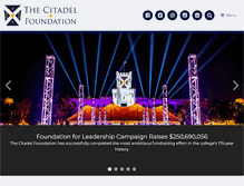 Tablet Screenshot of foundation.citadel.edu
